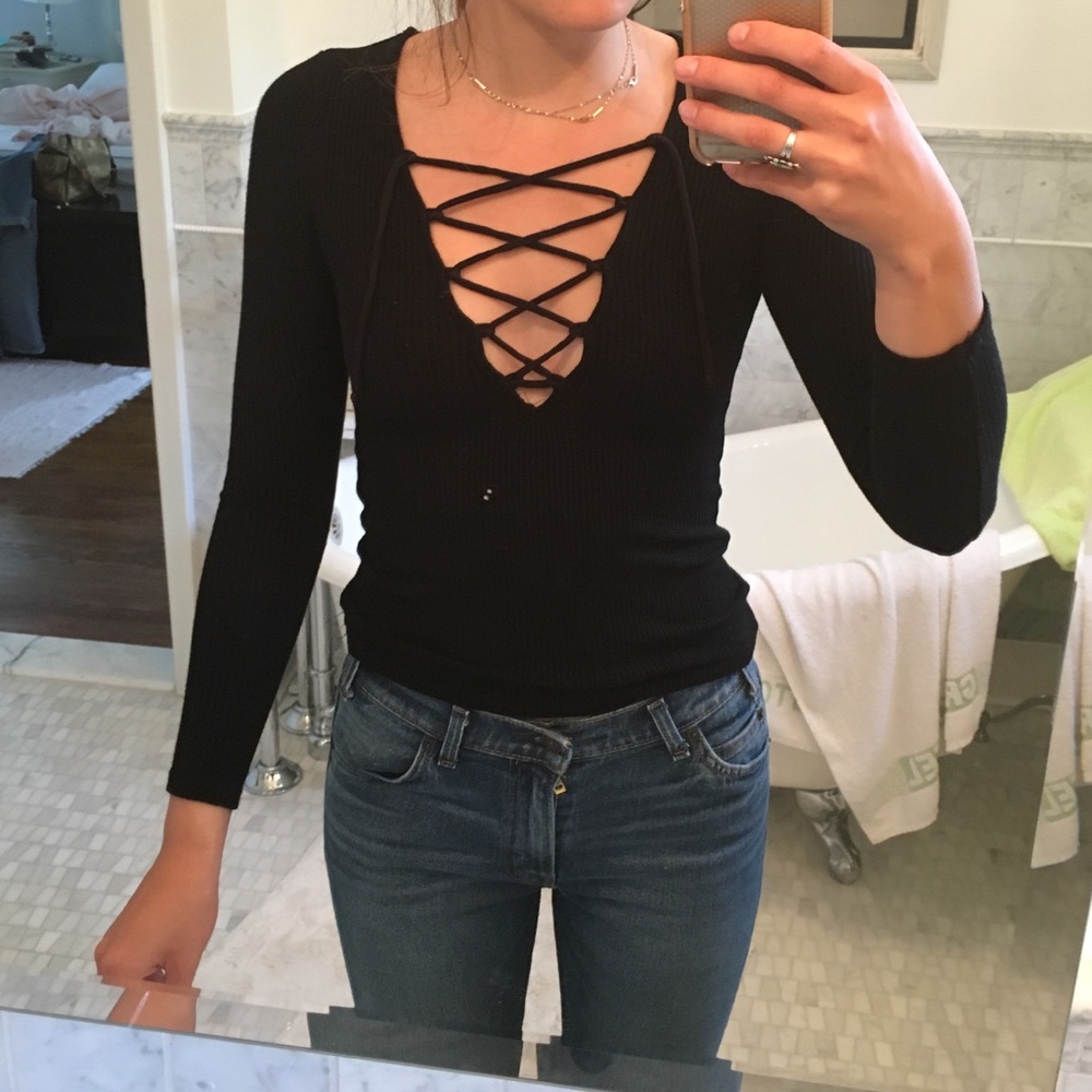 Tie-front shirt from Urban Outfitters!